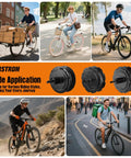 Wide application of Do It Yourself 48V 500W To 750W Ebike Hub Motor Conversion Kit for various bikes and terrains.