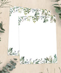 Greenery Letterhead Paper 8.5 By 11 Inches 50 Sheets Printer Friendly Writing Paper For Laser And Inkjet Elegant Stationery