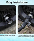 Electric Pressure Washer Adapter Three Quarter Inch High Pressure Quick Connection Fitting Garden Hose Connector installed
