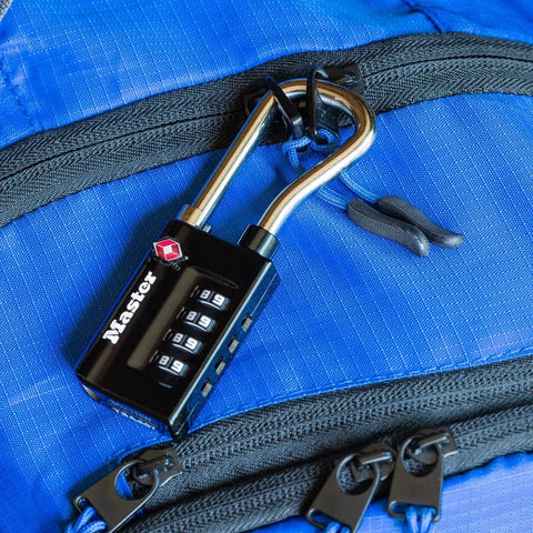 Set Your Own Combination TSA Accepted Luggage Lock 1 5 16 In Wide 4696D Black Padlock For Travel And Indoor Use Travel Ready For Equipment Cases In Audio Visual Photo Trade Shows Medical And Tech Gear