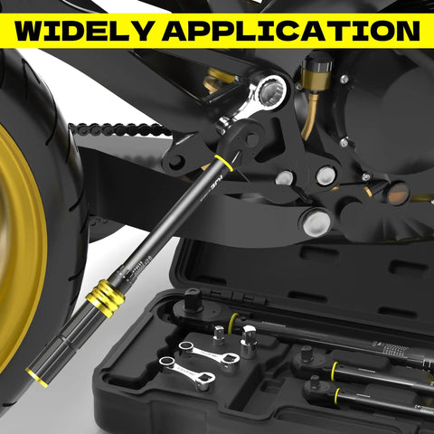 12-Piece CR-MO Metric Torque Wrench Adapter Kit 10 To 19mm used on machinery, industrial-grade strength, case visible
