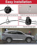 Easy installation steps for Two Piece Red Tennis Ball Garage Parking Aids Driveway Vehicle Stopper Markers setup.