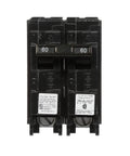 Q260H 60 Amp Double Pole 240V Type QPH Circuit Breaker, 22kAIC Interrupting, front view showing buttons and labels.