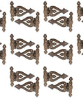 Alleluia Antique Cast Iron Vintage T Hinges 5.3 Inch Pack Of 20 Beefed Up Rust Living Finish for barn doors and cabinets