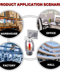 Heavy Duty Copper Pendent Fire Sprinkler Head Quick Response 155F rated for office, warehouse, factory, and mall use.