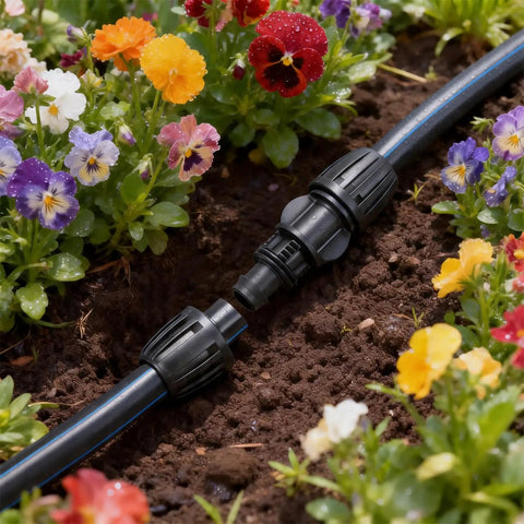 Half Inch Drip Irrigation Barbed Locking Coupler Set Ten Pieces No Leak Straight Fittings For One Half Inch Tubing Ideal
