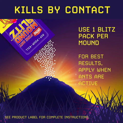 Fire Ant Mound Blitz Fire Ant Killer For Lawns Gardens And Ornamental Plants, 8 Pre-Measured Packs illustration