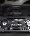 9 Way Slide Hammer Puller Set Heavy Duty Black Finish With Internal And External Jaws, Dual And Triple Cross Blocks