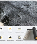 Close-up of Heavy Duty Self Adhesive Bitumen Tape To Stop That Drip Fast Waterproof showing texture and foil backing.