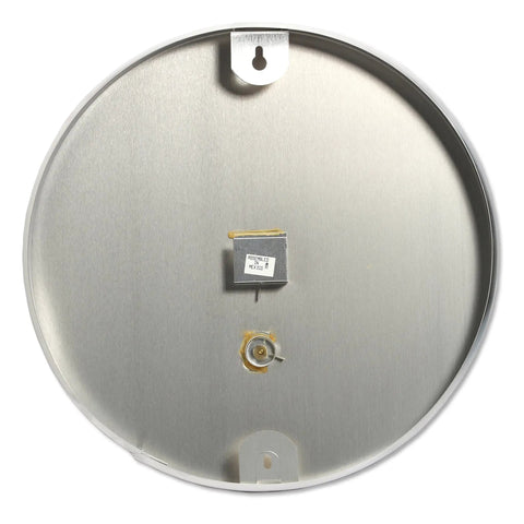 Metal Wall Thermometer For Indoor And Outdoor Use With 12 Inch Dial And Easy To Read Large Numbers Ideal For Patio Pool Or Indoor Spaces Weather Resistant And Shatterproof Construction, back view