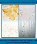 Surfaces not for Heavy Duty Double Sided Mounting Tape for Wall Art; oil, wet, dust, rough, old paint, paper surfaces shown