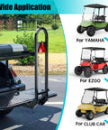 Universal Golf Cart Rear Seat Grab Bar Built Damn Tough For Yamaha Ezgo Club Car Hella Secure Passenger Safety Rail on cart