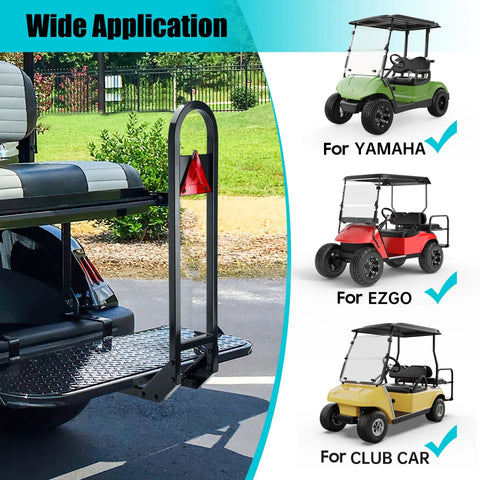 Universal Golf Cart Rear Seat Grab Bar Built Damn Tough For Yamaha Ezgo Club Car Hella Secure Passenger Safety Rail on cart