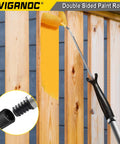 Pro Grade Small Paint Roller Kit Packed With One Frame And Ten Premium Covers tailored for painting wooden fence rails.