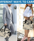 Two people carrying Desert Horseback Riding Insulated Lunch Bag Leakproof Cooler For Picnics And Beach Days Large Lunch Box