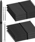 200 Pack Stainless Steel Left And Right Handed Thread Swage Lag Screws One Eighth Inch For Wood Posts Deck Railing Kit With Wrench Drill Bits Spanner DIY Baluster Kit For Stair Porch And Terrace Railing visible with screws and tools