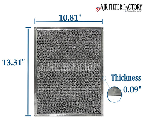 Charcoal Carbon Filter Replacement For Broan QS WS Non Ducted Range Hoods BPSF30 99010308 10.81x13.31 inches USA Made