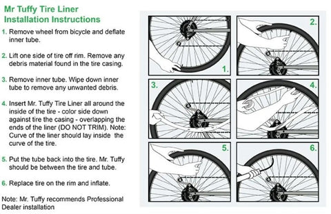 Bicycle Tire Liner For Flat Prevention And Easy Installation No Gooey Mess Gold Fits 700x32-42c Or 29 By 1.5-2.0 Tires Lightweight