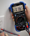 Pro Grade Automotive Digital Multimeter With Auto Range And Overload Protection Measures Up To 15 Amps 10 MOhm Input Impedance