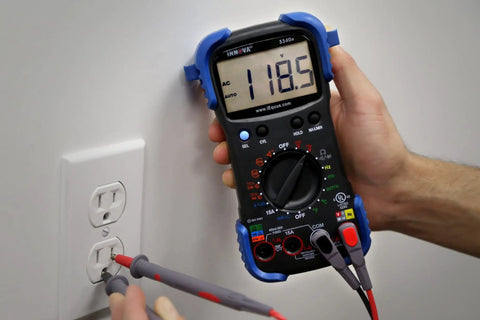 Pro Grade Automotive Digital Multimeter With Auto Range And Overload Protection Measures Up To 15 Amps 10 MOhm Input Impedance