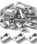 20 Pack Roll In T Nuts 1 4 20 Steel With Ball Spring, T Slot Nuts for 10 Series Aluminum Extrusion Profiles, Zinc Plated