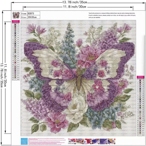 Dope Animal And Flower 5D Diamond Painting Kit For Adults Beginners Full Drill DIY Diamond Art With Gem Dots 13.8 X 13.8 Inch