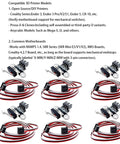Six Pack 3D Printer Endstop Switch Kit With 3 Pin Cables for RAMPS 1.4 and Ender 3 V2 S1, Ender 5, Prusa i3 Mega S models