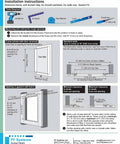 Installation instructions for Hella Durable 8X8 Removable Wall Access Panel Tile Ready Flush Mount Drywall Inlay Hidden Utility Cover.