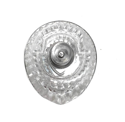 Top view of Aftermarket 96797 Shower Handle Replacement Kit for Moen Chateau Collection with clear acrylic design.