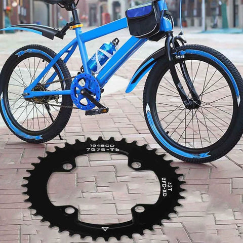 Dope Lightweight Aluminum Chain Ring 104 BCD 40T 42T Narrow Wide Round Chain Ring For Mountain Bike, CNC Machined Replacement Part