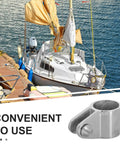 22mm Stainless Steel Bimini Top Jaw Slide Connector For Boats And Patios, Corrosion Resistant Marine Hardware, No Fuss Quick Release Design, Reliable Connection, Perfect For Boat Umbrella Mounts And Outdoor Setups on sailboat mast