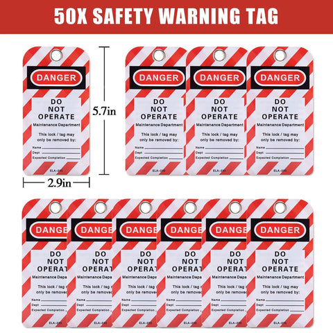 Heavy Duty Shop Grade Lockout Tagout Kit With Keyed Different Yellow Safety Padlocks And Tags For Electrical Breaker Plug Lockout Station Crew Tested Gear That Actually Stays On The Job