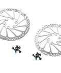 Born To Shred MTB Mechanical Disc Brake Set With Lightweight Aluminum Calipers And Two 160Mm Steel Rotors Cable Actuated rotors and mounting screws.