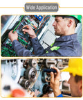 Technician using Heavy Duty Bolt Nut And Washer Kit For DIY Projects And Home Repairs on machinery and electrical panel installation
