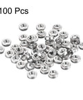 Premium Stainless Steel Rivet Nuts With Round Heads For Sheet Metal Fabrication, 100 pcs pack for reliable anchoring.
