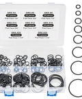 Flat Face O Ring Kit For ORFS Hydraulic Fittings Buna N 90 180 Pieces With Mixed Sizes From Quarter Inch To One Inch in open box