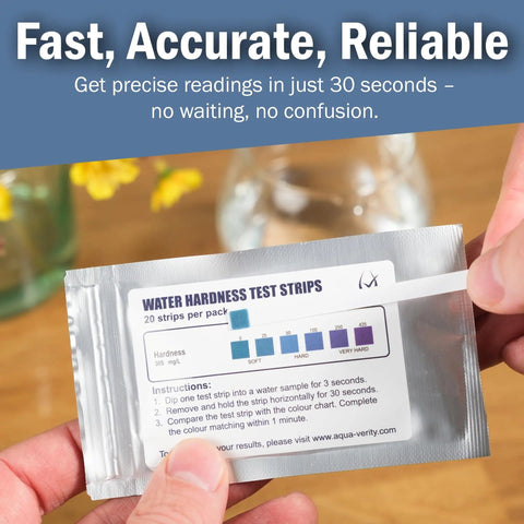 Water Hardness Test Strips Pack Of 20 Reads Calcium And Magnesium In 30 Seconds Fast Accurate Kit for easy water testing