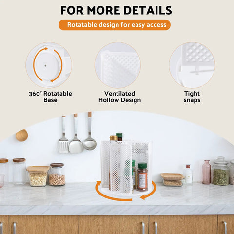 Rotating Cup Dispenser With Four Compartments And Lid Holder 360 Degree Tray Holds 3 To 16 Oz Disposable Cups on kitchen counter