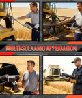 Multi-scenario use of Powerful 12000 PSI Cordless Grease Gun Kit With Dual Mode Operation on farm equipment
