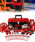Grab And Go Lockout Tagout Kit With 39 Pack OSHA Compliant Locks And Red Double Decker Toolbox For Industrial Electrical Breakers