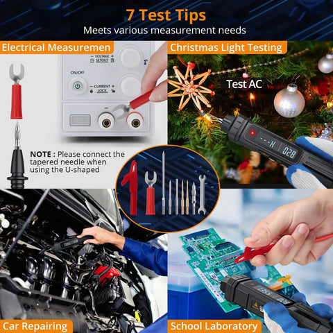 3 In 1 Pen Style Multimeter With Phase Sequence Detection And LCD Display, 6000 Counts Digital Voltage Tester use examples