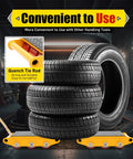 Heavy Duty Machinery Skates With Nine Rollers Workhorse Mover Dolly showcasing stack of tires in industrial setting