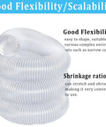 Coiled 2 Inch By 10 Foot Clear PVC Dust Collection Hose With Carbon Steel Wire for Dust Collectors, Table Saws, Planers, Woodworking.