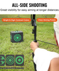 All-Side 16x18 Archery Target Block for Outdoor Practice, Portable Bow Target with Carry Handle, black block in grass