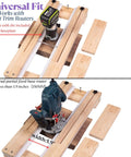 Router Sled Flattening Jig For Wood Slabs And Epoxy Tables, Adjustable Planing Sled Kit with trim routers fitted on wooden sled