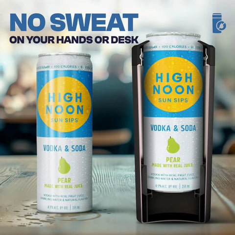 Keep Your Cans Ice Cold Straight Up With This Universal Insulated Can Cooler Sleeve That Fits 12 To 24 Oz Drinks Featuring Love Sparks Graphics.