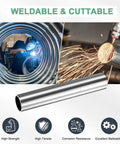 Two Pack 150mm Seamless 304 Stainless Steel Tubing 30mm OD 1.5mm Wall for construction with welding and cutting illustrations