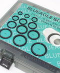 Hydraulic O Ring Kit For ORB Fittings, 270 Piece Set With 12 Common SAE 900 Series Buna N 90 Durometer O Rings, boxed view