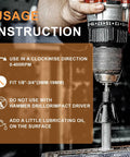 Usage instruction for Built Tough Three Sixteenths To One Inch External Chamfer Tool with step-by-step details.