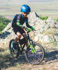 Child mountain biking, using durable 20 inch bike tube fits 20x2.125 to 20x2.40 tires with 32mm Schrader valve premium butyl rubber.